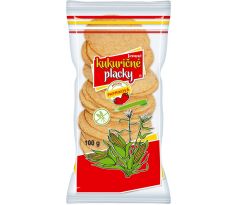 Kukuričné placky 100g paprikové