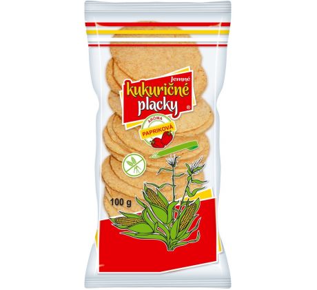 Kukuričné placky 100g paprikové