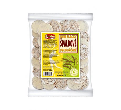 Špaldové miniplacky 150g polomáčané v bielej poleve