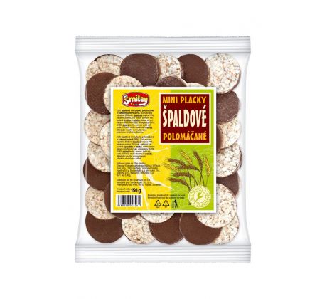 Špaldové miniplacky 150g polomáčané v kakaovej poleve