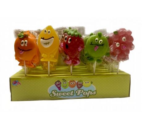 Sweet Pops 56g Fruit Smily Faces