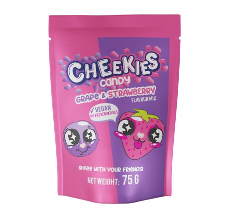 Cheekies Candy 75g Grape & Strawberry
