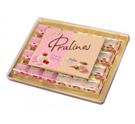 Pralines Panna Cotta & Coffee Cream 290g Plastic Box