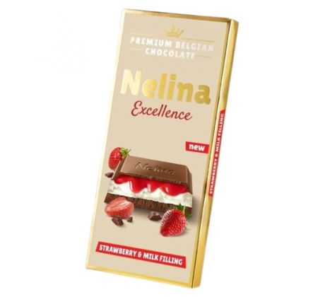Nelina Excellence 85g Strawberry & Milk Filling