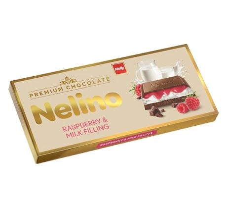 Nelino 85g Raspberry & Milk Filling