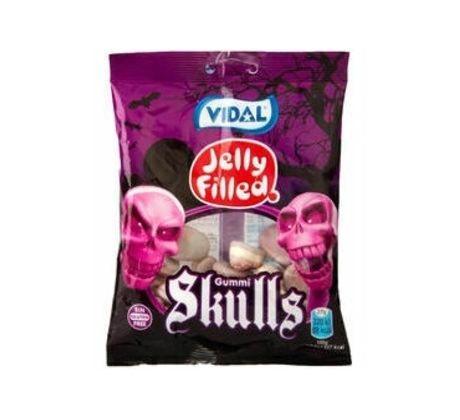 Vidal 90g Jelly Filled Skulls