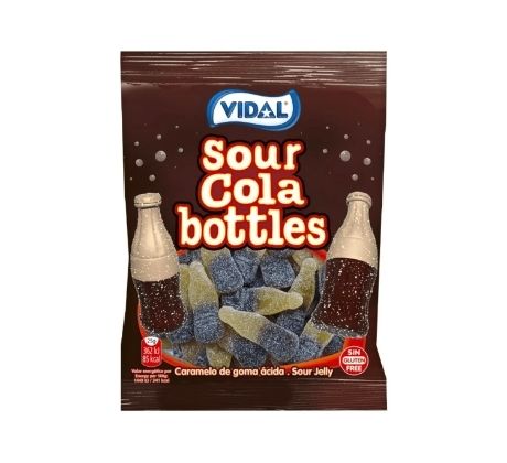 Vidal 90g Sour Cola Bottles