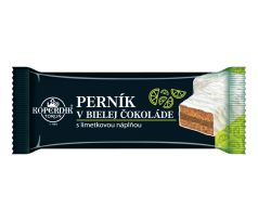 Perník v bielej čokoláde 49g s limetkovou náplňou