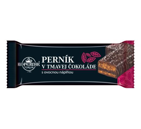 Perník v tmavej čokoláde 47g s ovocnou náplňou