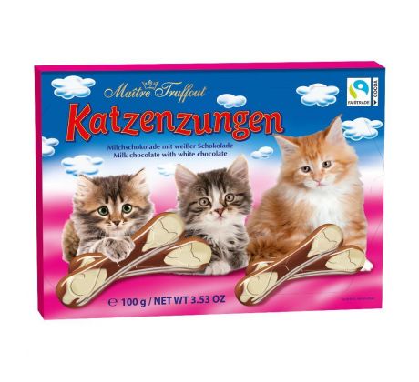 Mačacie jazýčky 100g mliečno-biele