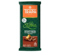 Trapa 75g Stevia Milk Chocolate & Hazelnut