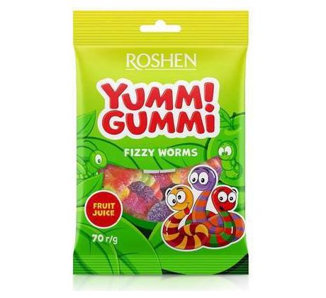 Yumm! Gummi 70g Fizzy Worms