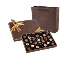 Bolci Kožená bonboniéra 285g tmavohnedá